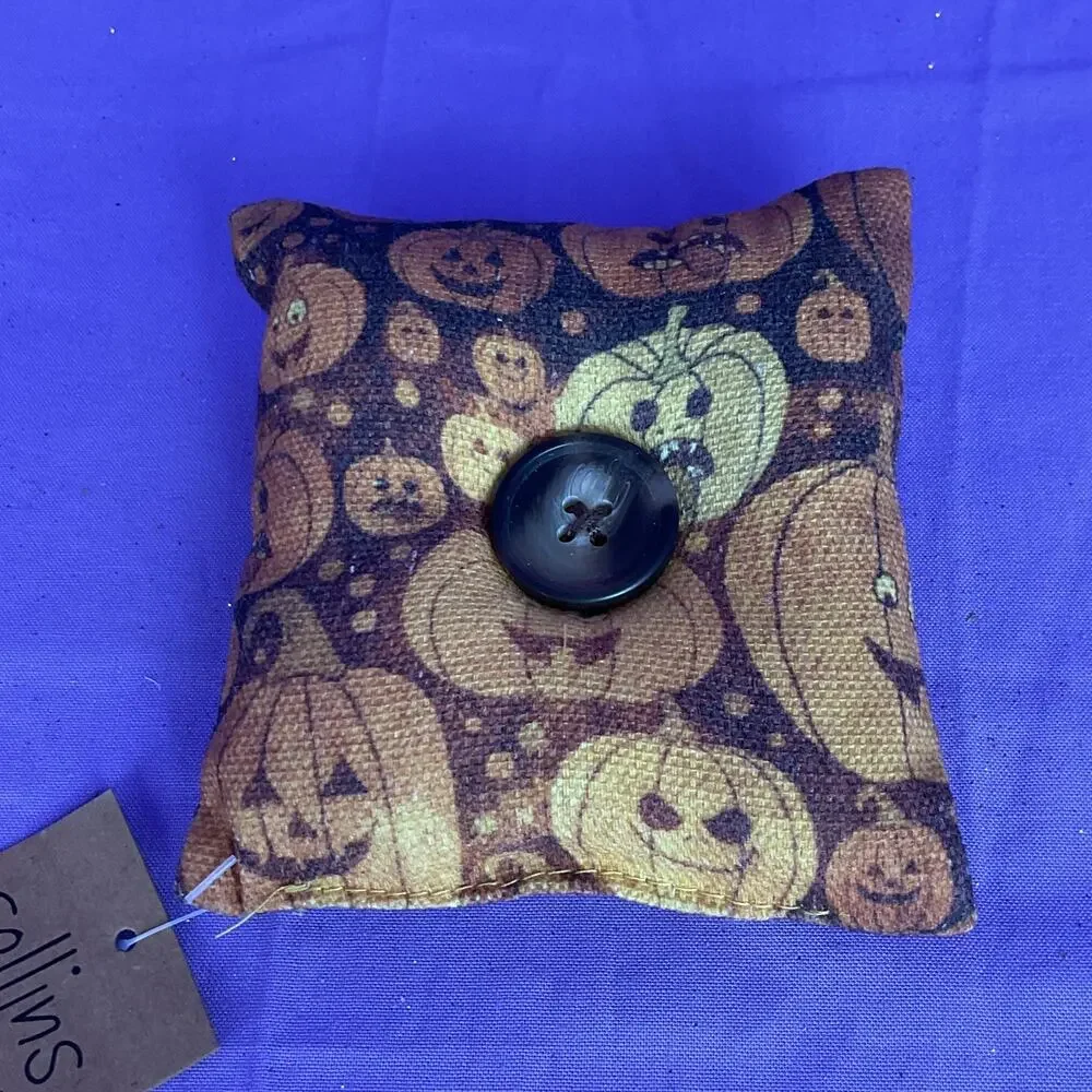 Collins Vintage Style Halloween Pumpkin Mini Accent Pillow